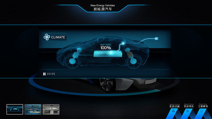 智慧之光 正泰企业展厅多媒体UI界面设计概念稿